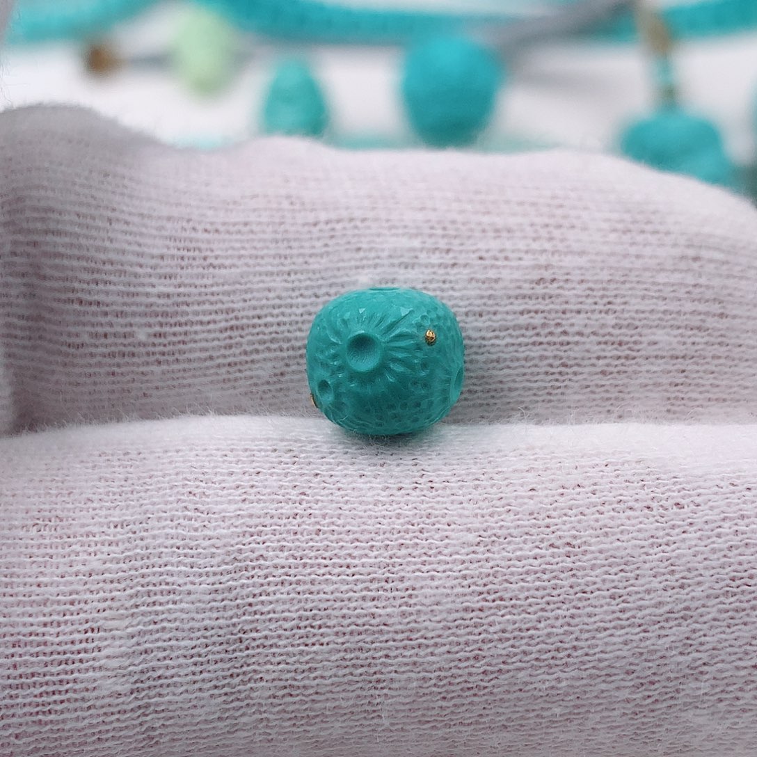 未镶嵌绿松石星球珠8.7-8mm
