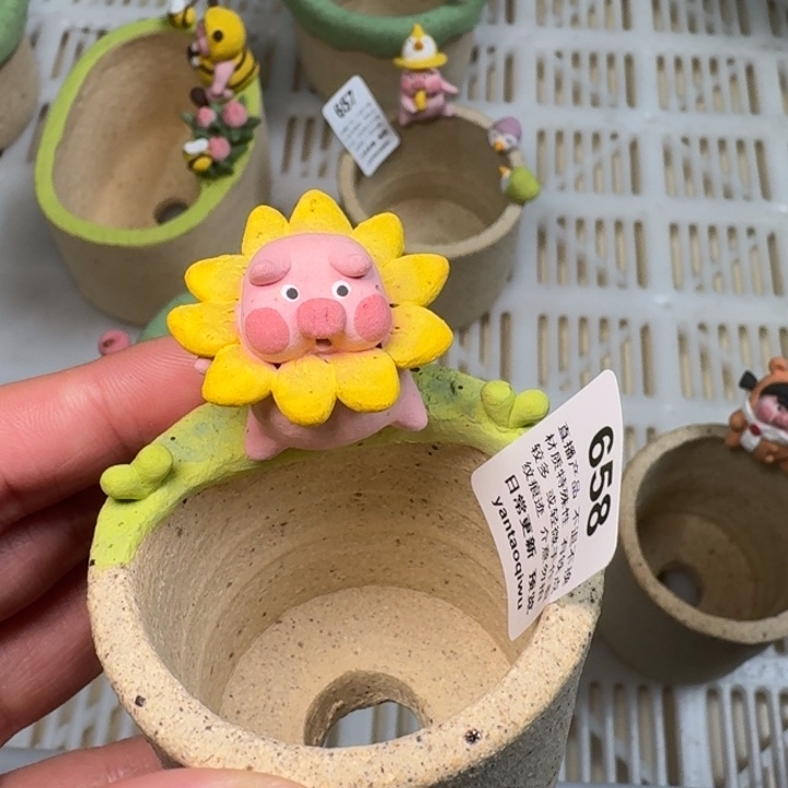 炏陶器物多肉花盆658