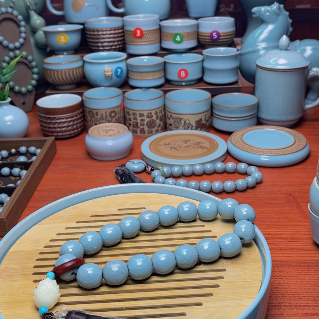 【闪购商品】摆件陶汝州壶，壶杯，壶，壶，杯