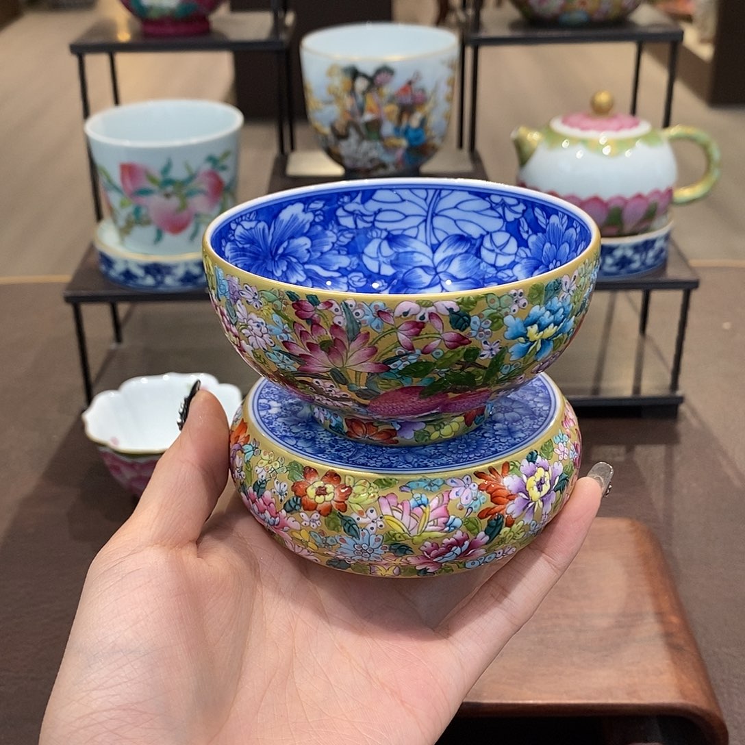 尼***扁景德镇全手工手绘陶瓷