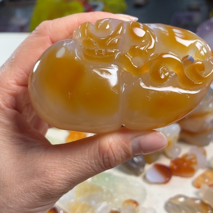 玛瑙/玉髓未镶嵌吊坠(不含链)