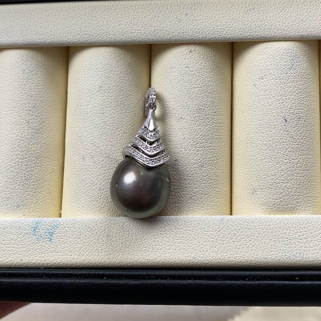 海水珍珠颈饰银S925镶嵌