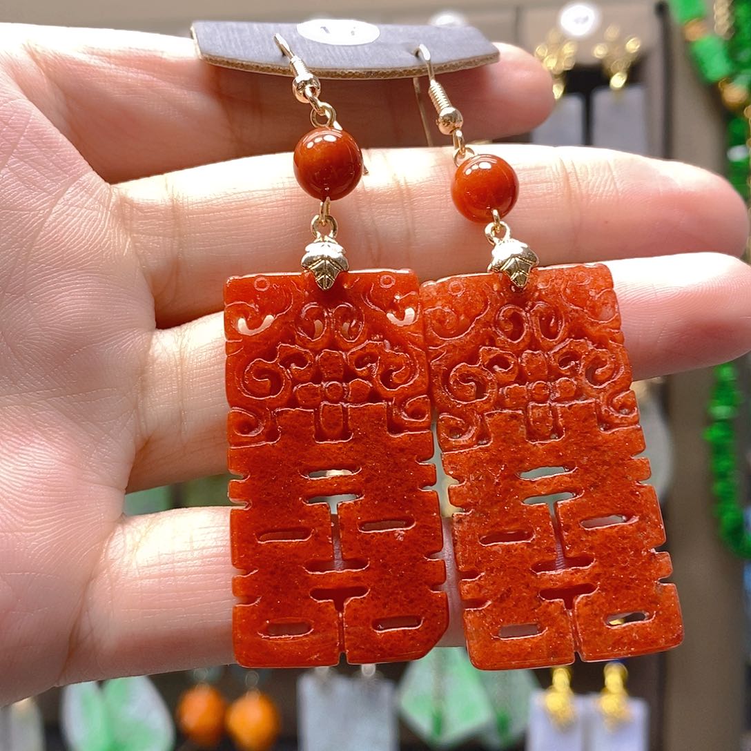 未镶嵌翡翠耳饰翡翠