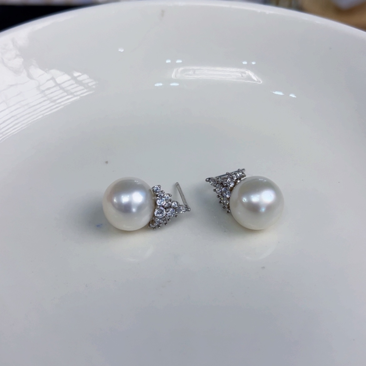 【闪购商品】淡水珍珠耳饰银S925镶嵌