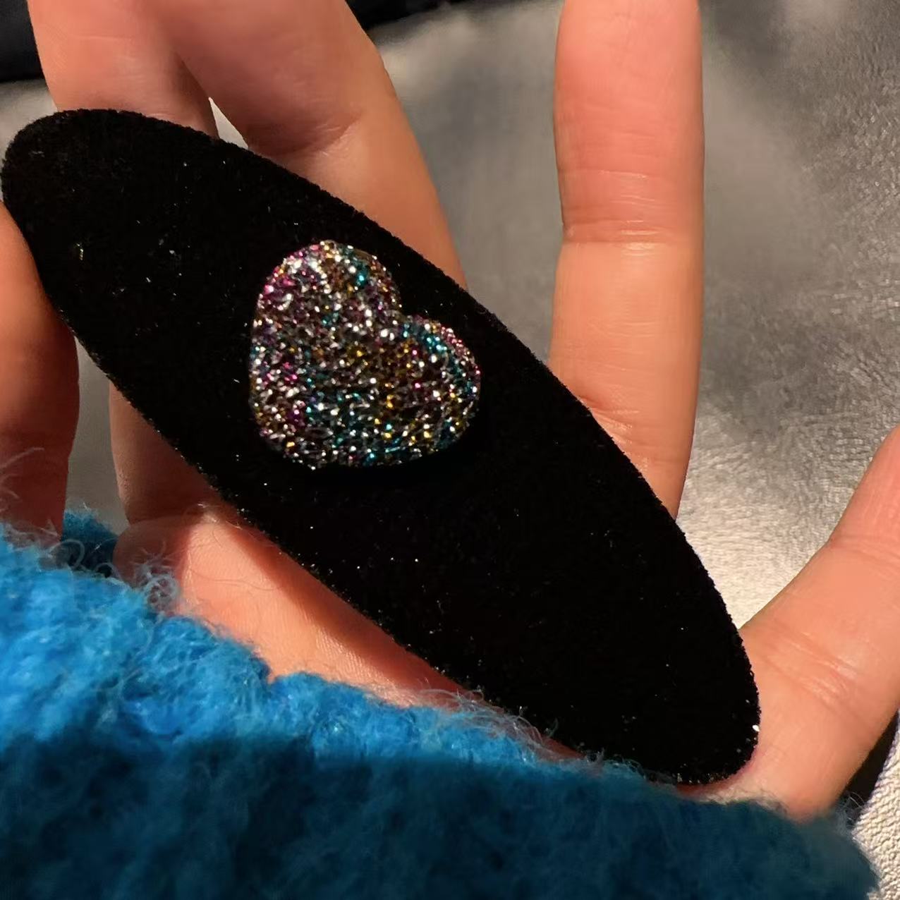 韩国细闪鸭嘴夹发夹Y9015