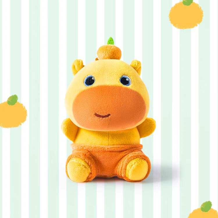 多爱联名正版水豚噜噜毛绒玩偶挂件学生书包包钥匙扣周边挂饰礼物