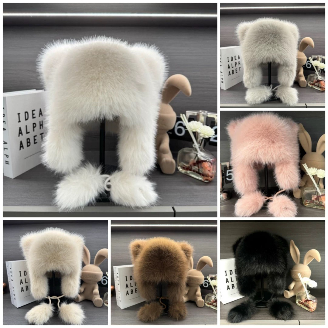 2小浣熊秋冬款加厚保暖休闲时尚防风护耳毛绒帽子