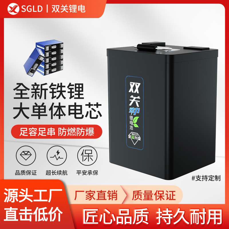 60v72V电瓶外卖骑手两三轮电车宁德磷酸铁锂电池48伏三元锂电瓶