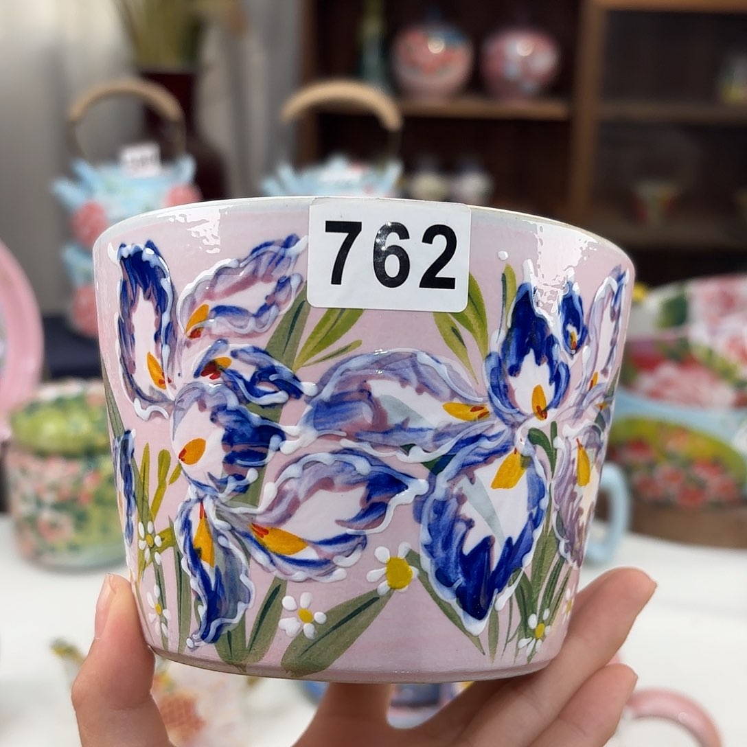 瓷片景德镇手绘高温釉下彩陶瓷茶具