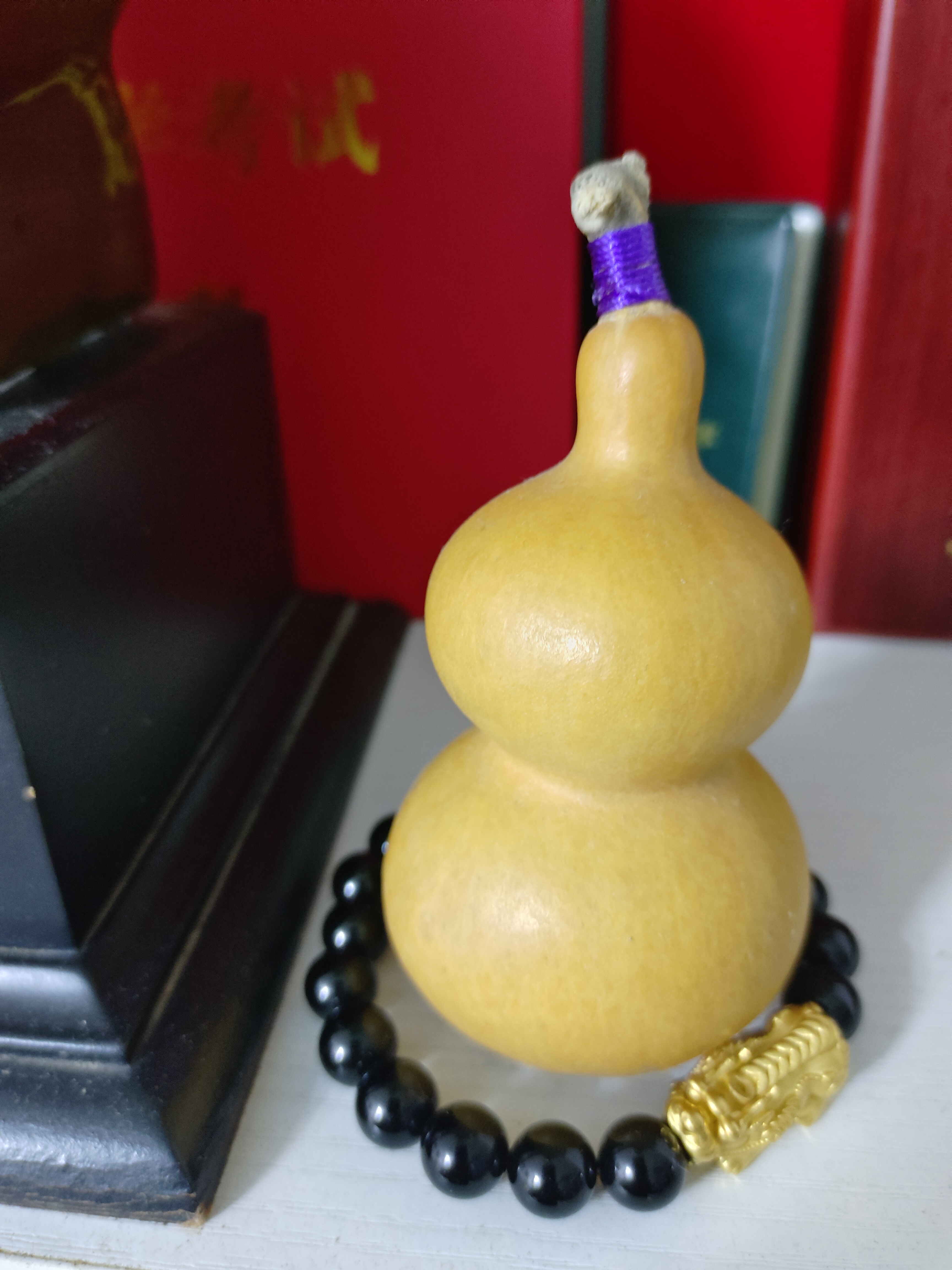 天然小葫芦手把件可盘玩带龙头文玩福禄葫芦