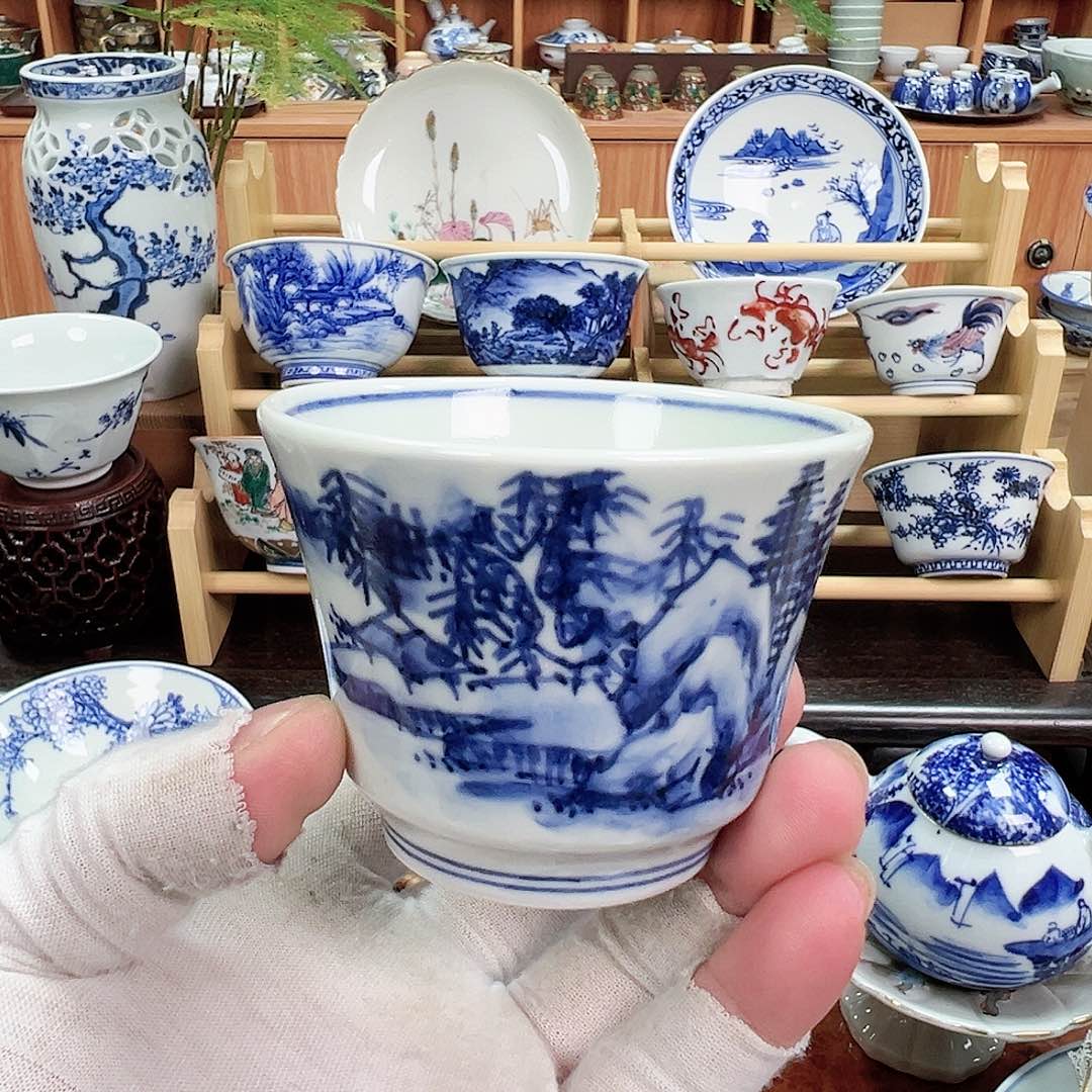 柴窑茶具茶壶茶杯盘子碗