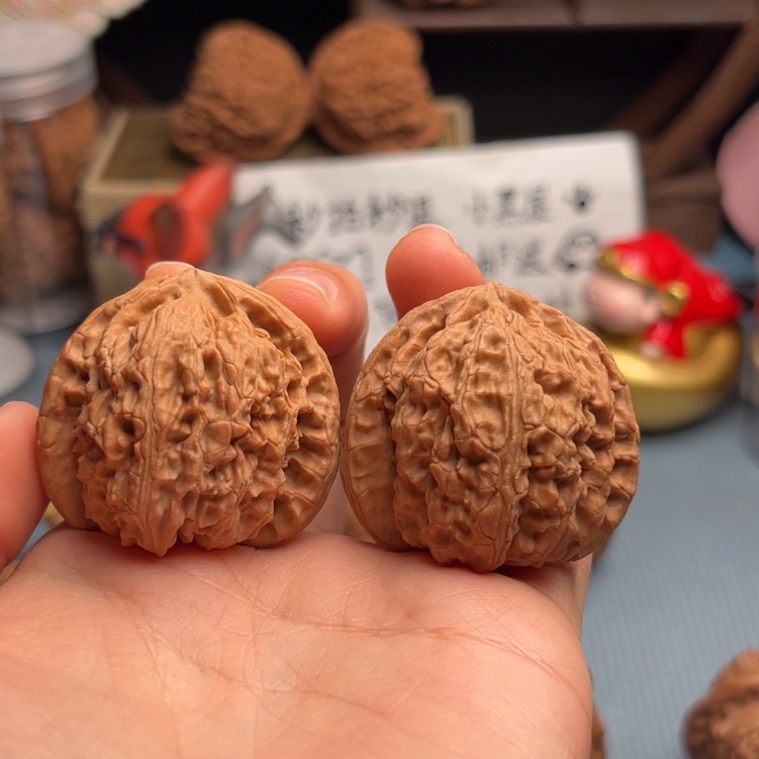 文玩核桃把件白狮子37