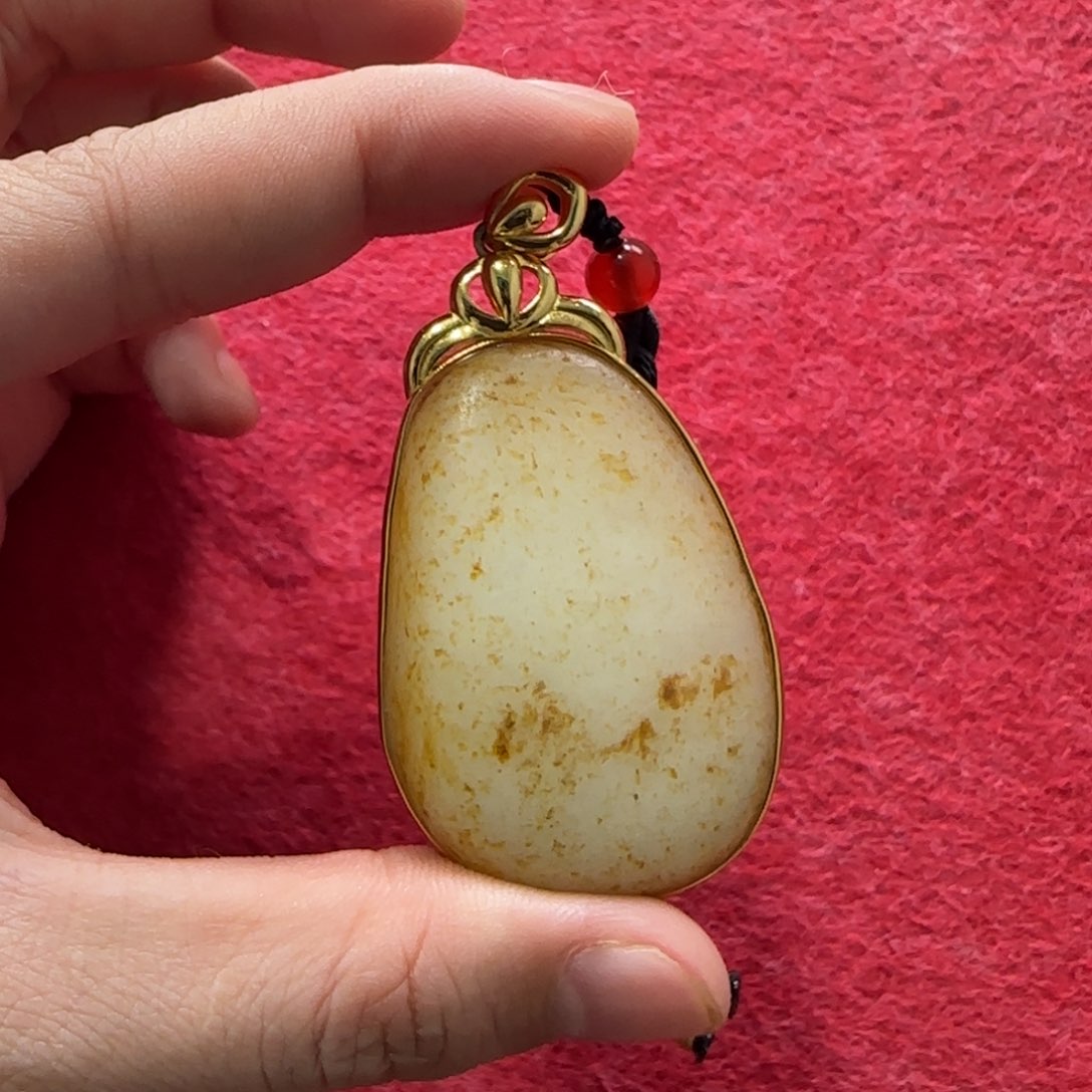 和田玉未镶嵌挂件