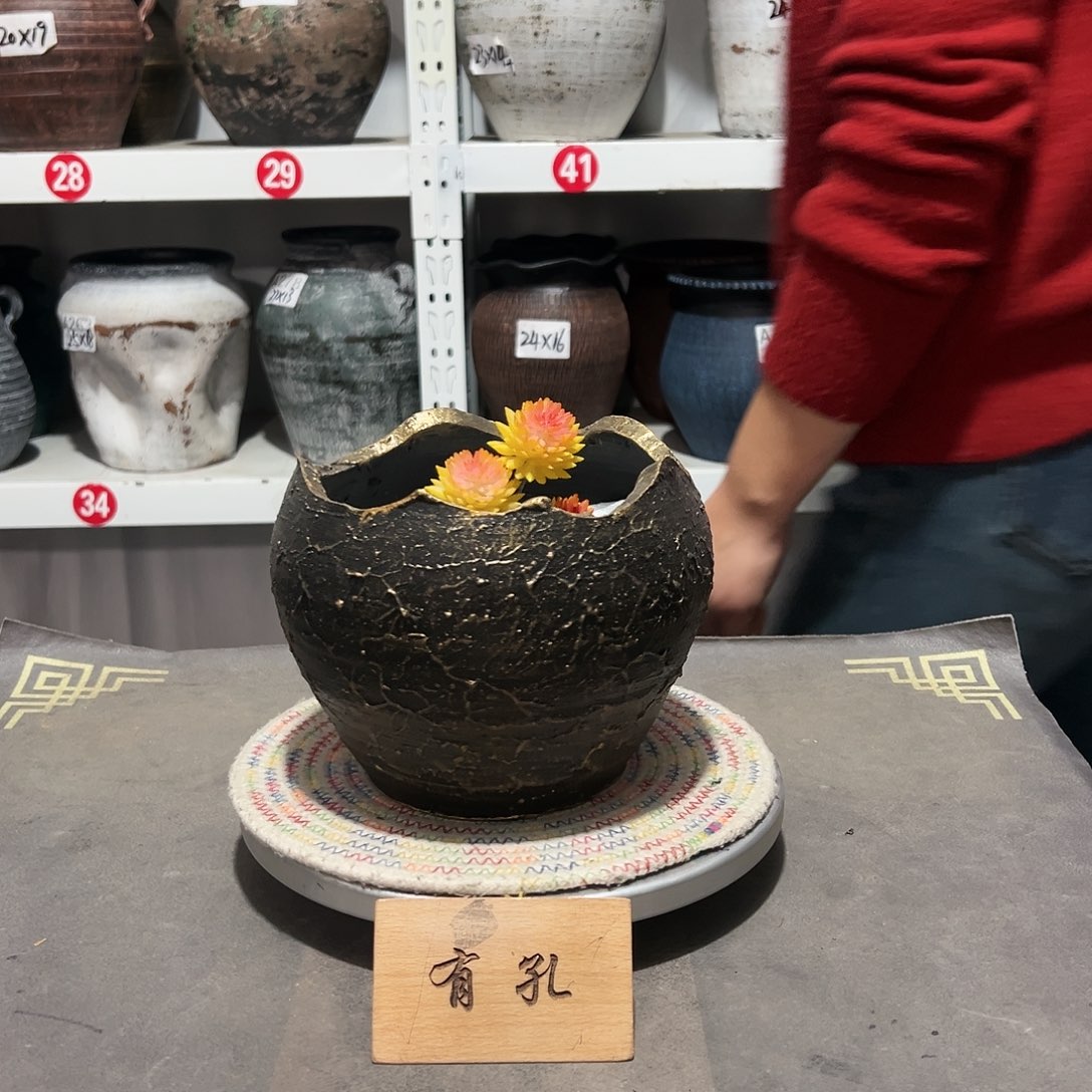 红陶小蛋壳有孔有了有孔