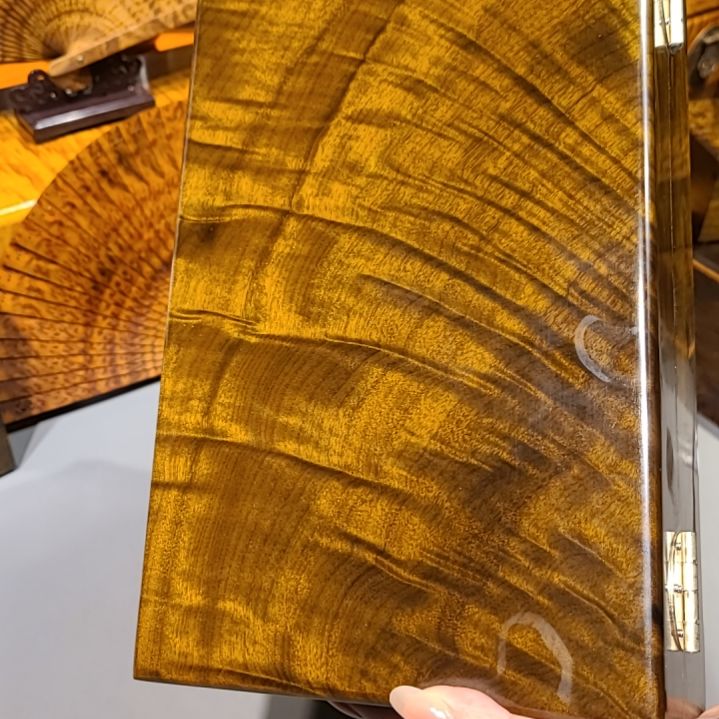 楠木28-18-9小叶桢楠金丝楠首饰盒乌木金丝楠