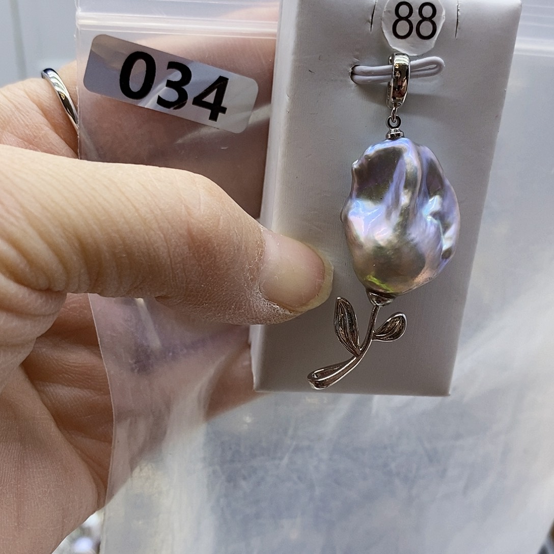 颈饰合金淡水珍珠