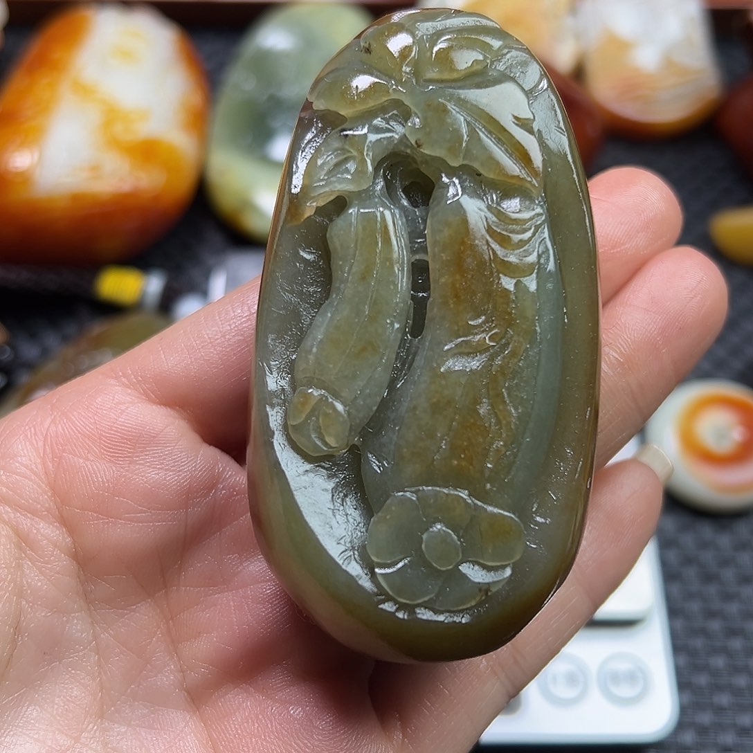 和田玉把件未镶嵌