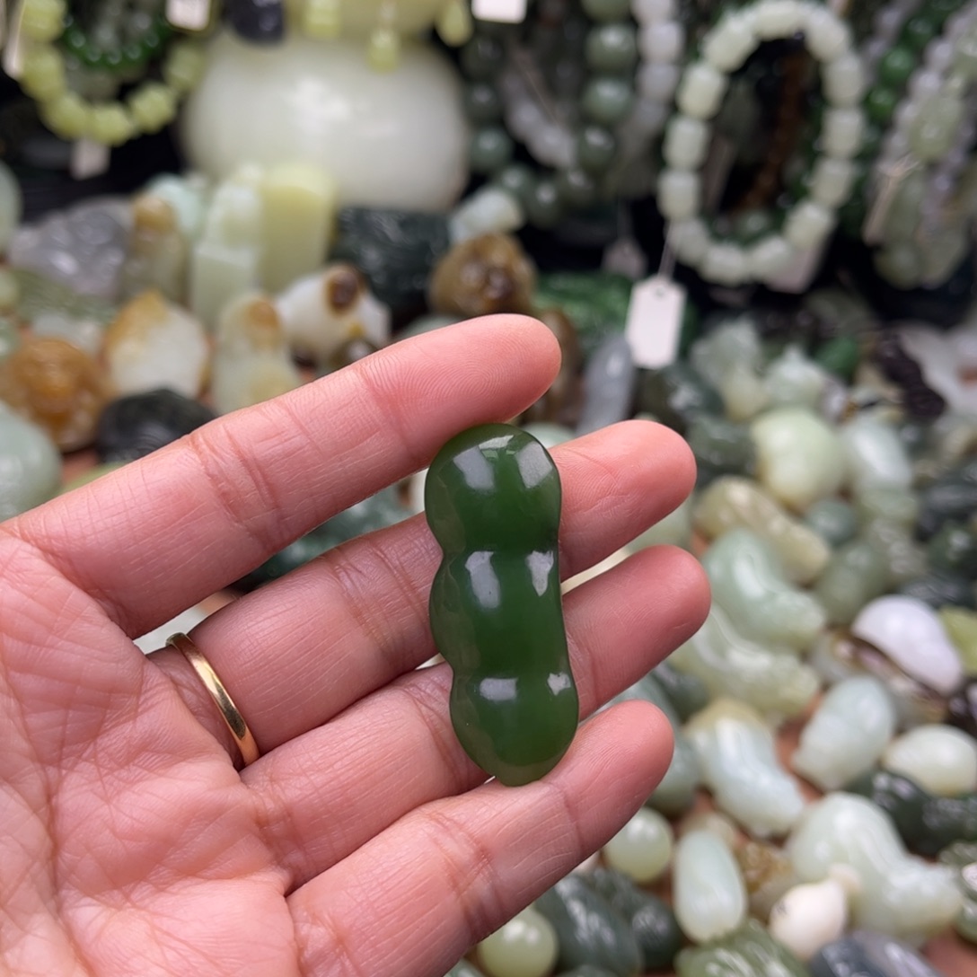 和田玉（碧玉）未镶嵌吊坠(不含链)