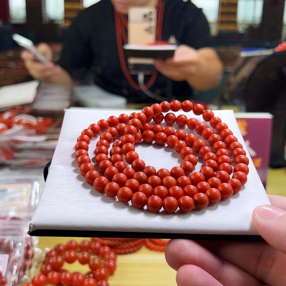 南红玛瑙未镶嵌手链