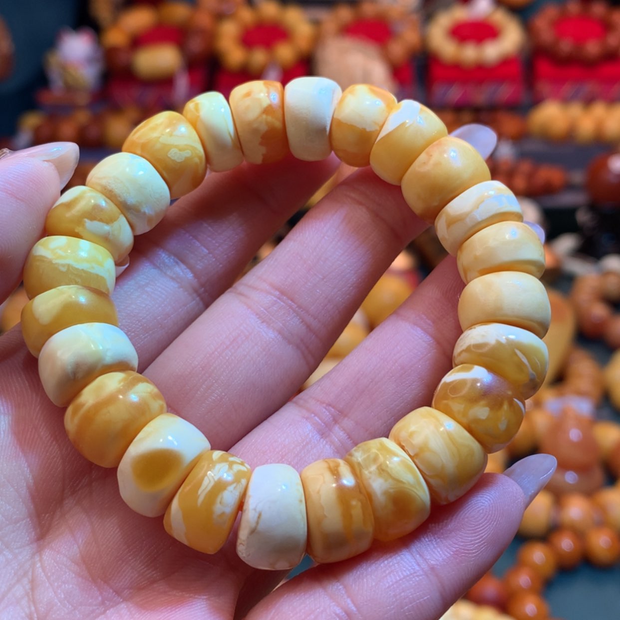 【闪购商品】蜜蜡手串未镶嵌蜜蜡手串