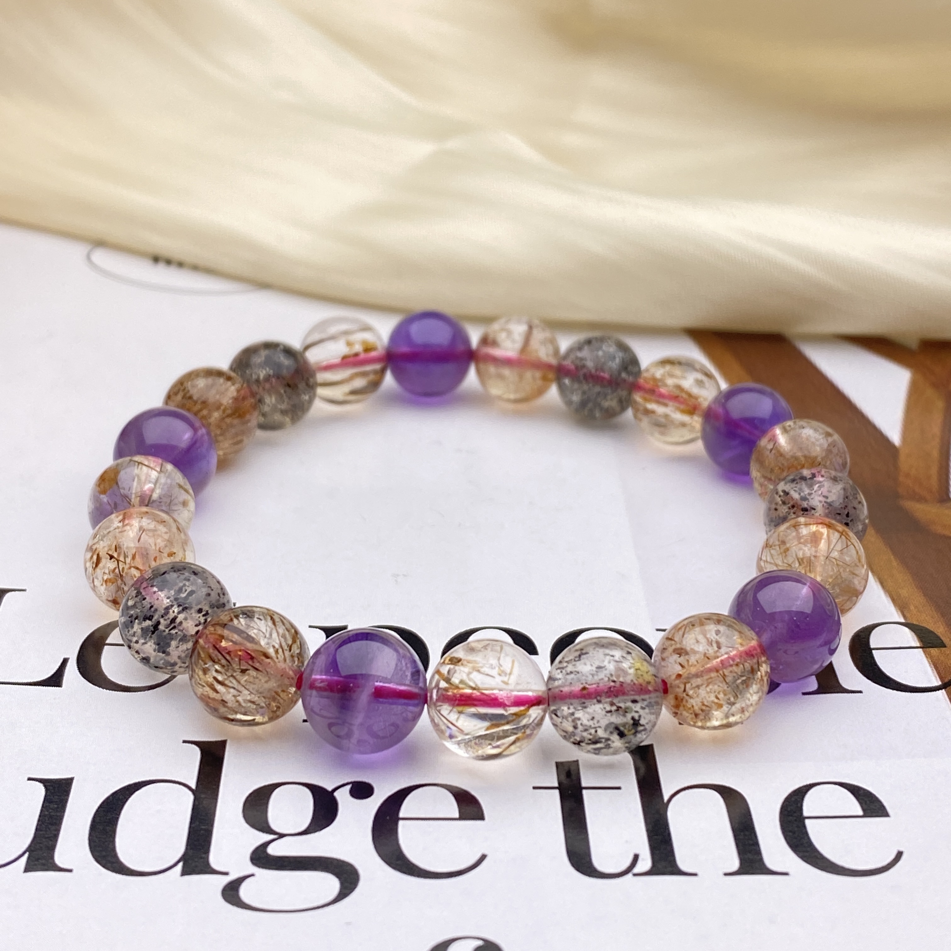 【小北好物】水晶DIY单圈手串-QL01X1305【多样性发一件】约8.5mm+