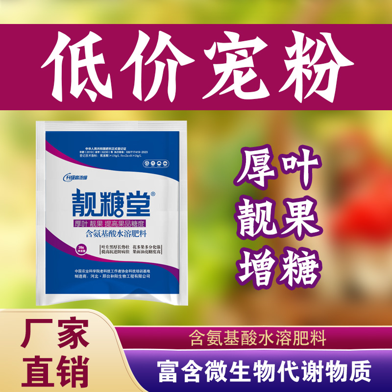 靓糖堂氨基酸叶面肥叶绿素微量元素水溶肥料黄叶卷