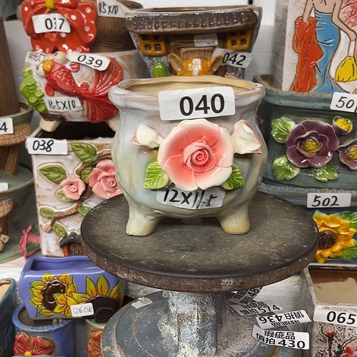 粗陶材质多肉花盆