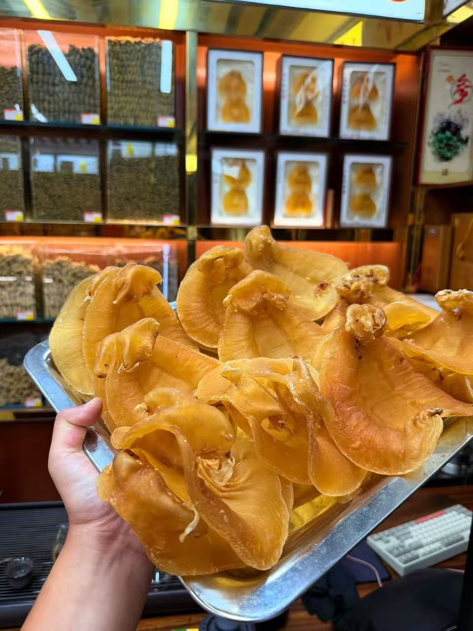 蒋百万鱼胶滋补甄选 正南赤嘴 鱼胶 1-500克 直播 称重