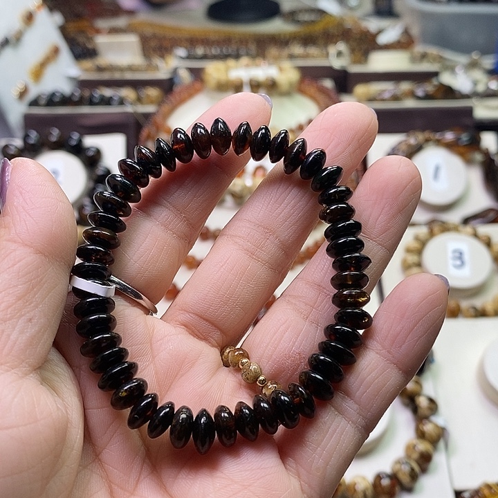 琥珀未镶嵌裸石翳珀8m