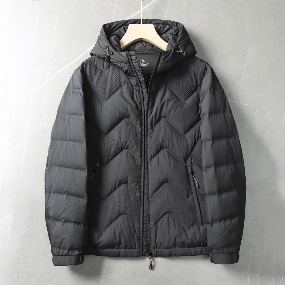 轻盈蓬松90绒+压胶锁绒 品牌撤柜冬装连帽休闲轻薄羽绒服保暖外套