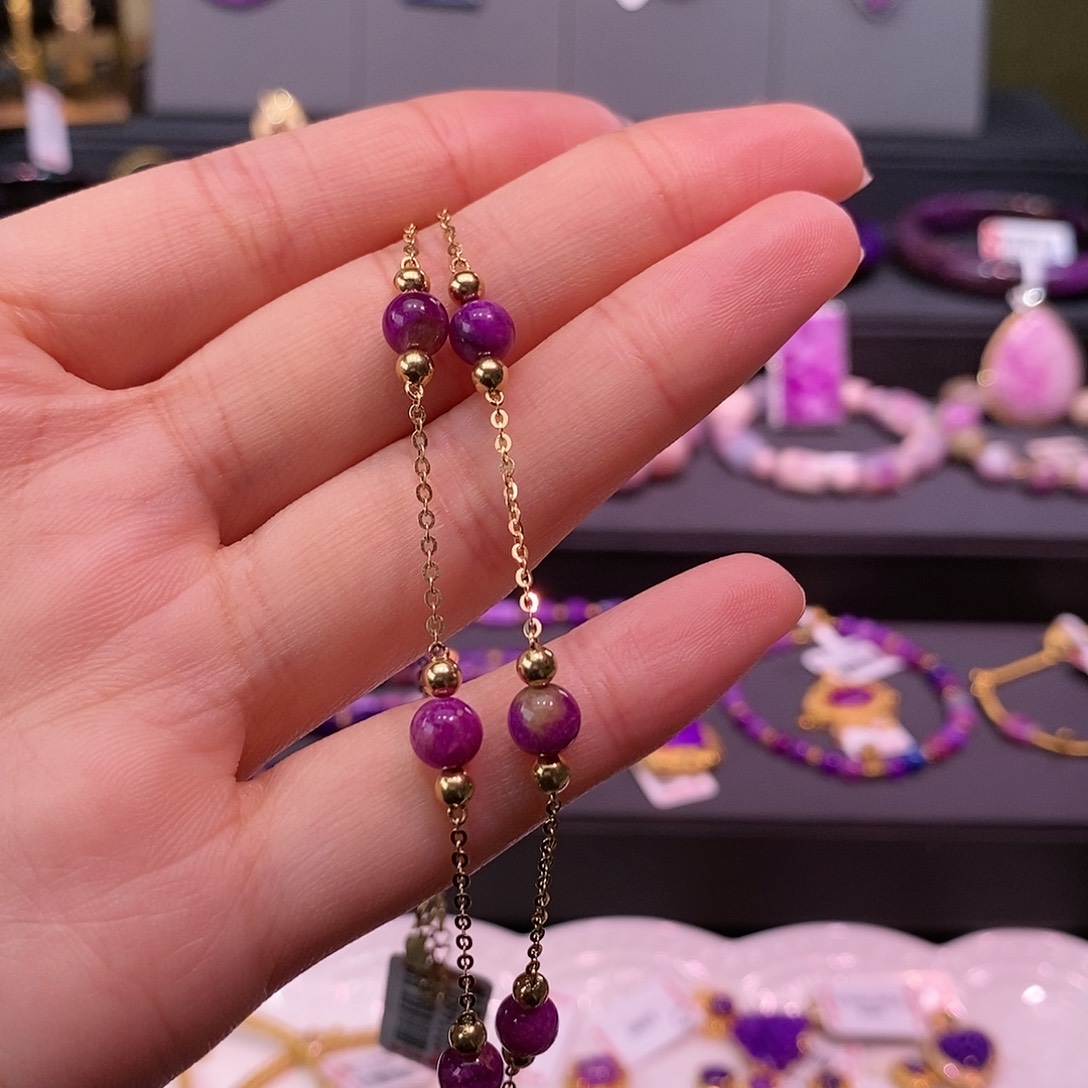 苏纪石（舒俱来）18K金镶嵌项链