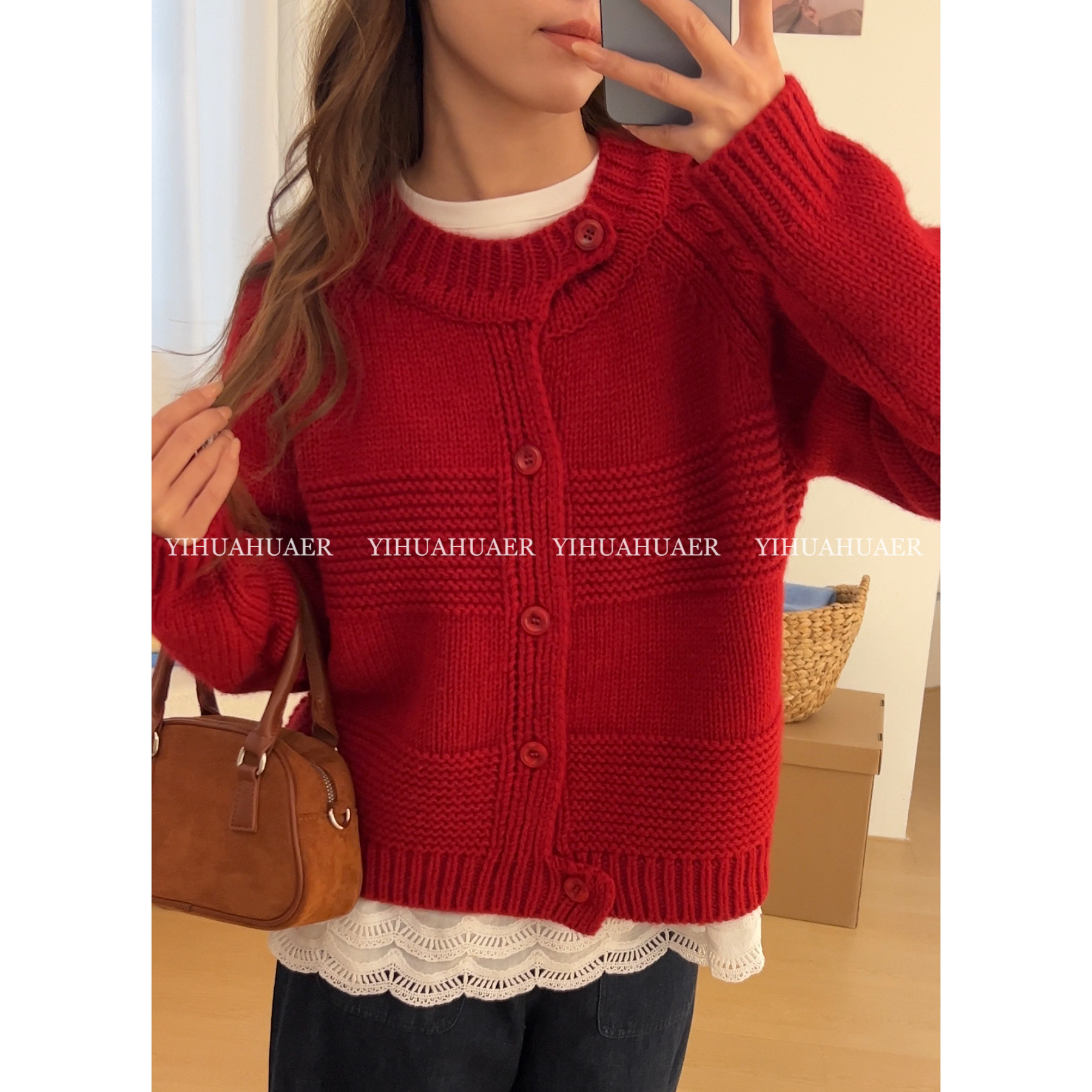 【朗姆红茶】东大门韩国原单韩系纯色显白百搭套头毛衣2134