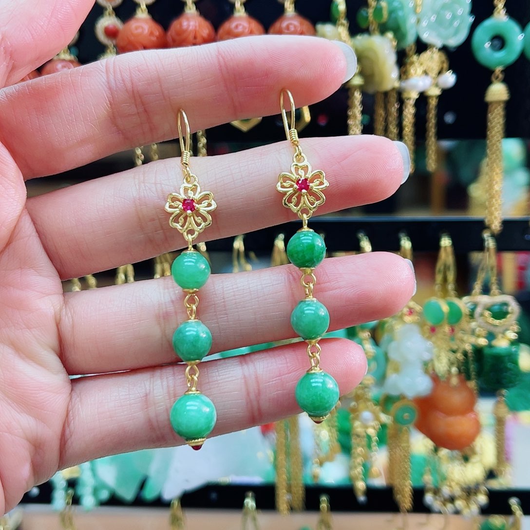 未镶嵌翡翠耳饰48小时鉴赏期1