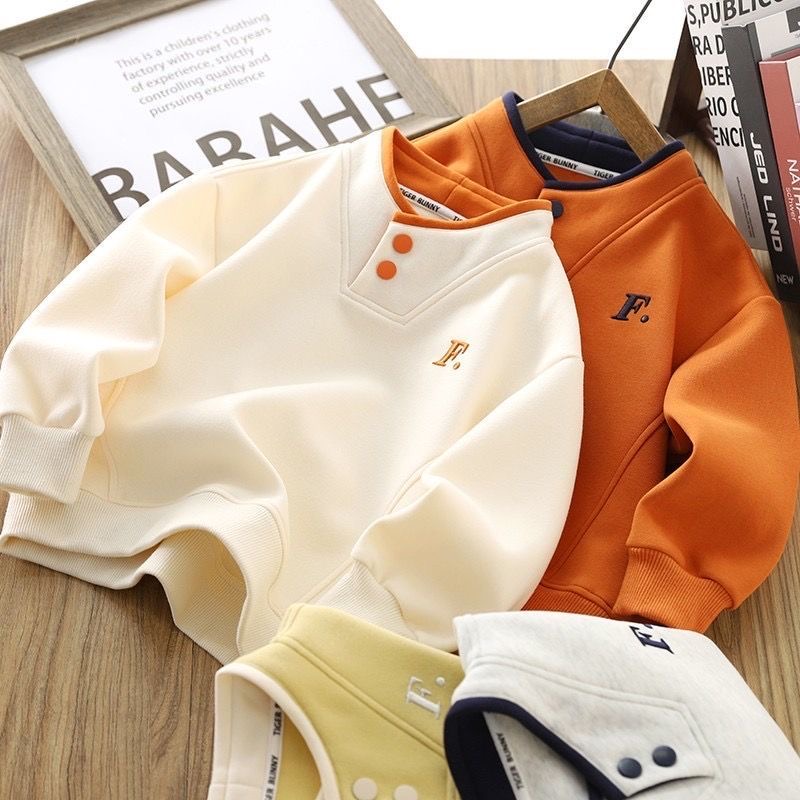 男童卫衣春秋款2025新款时尚春装中大童春季炸街上衣打底衫洋气