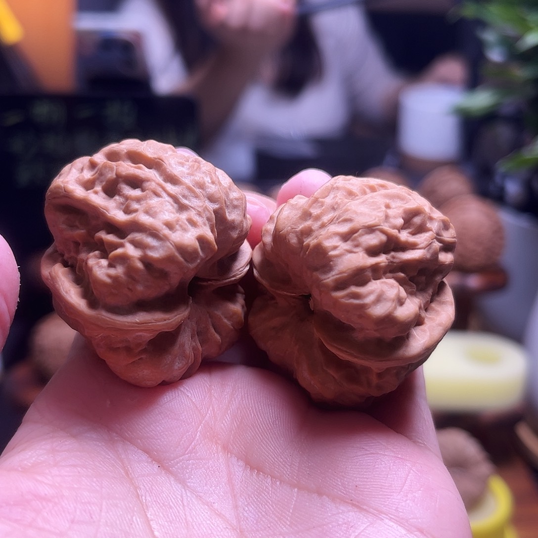 吃***？把件文玩核桃40尺全品白茬蛤蟆10