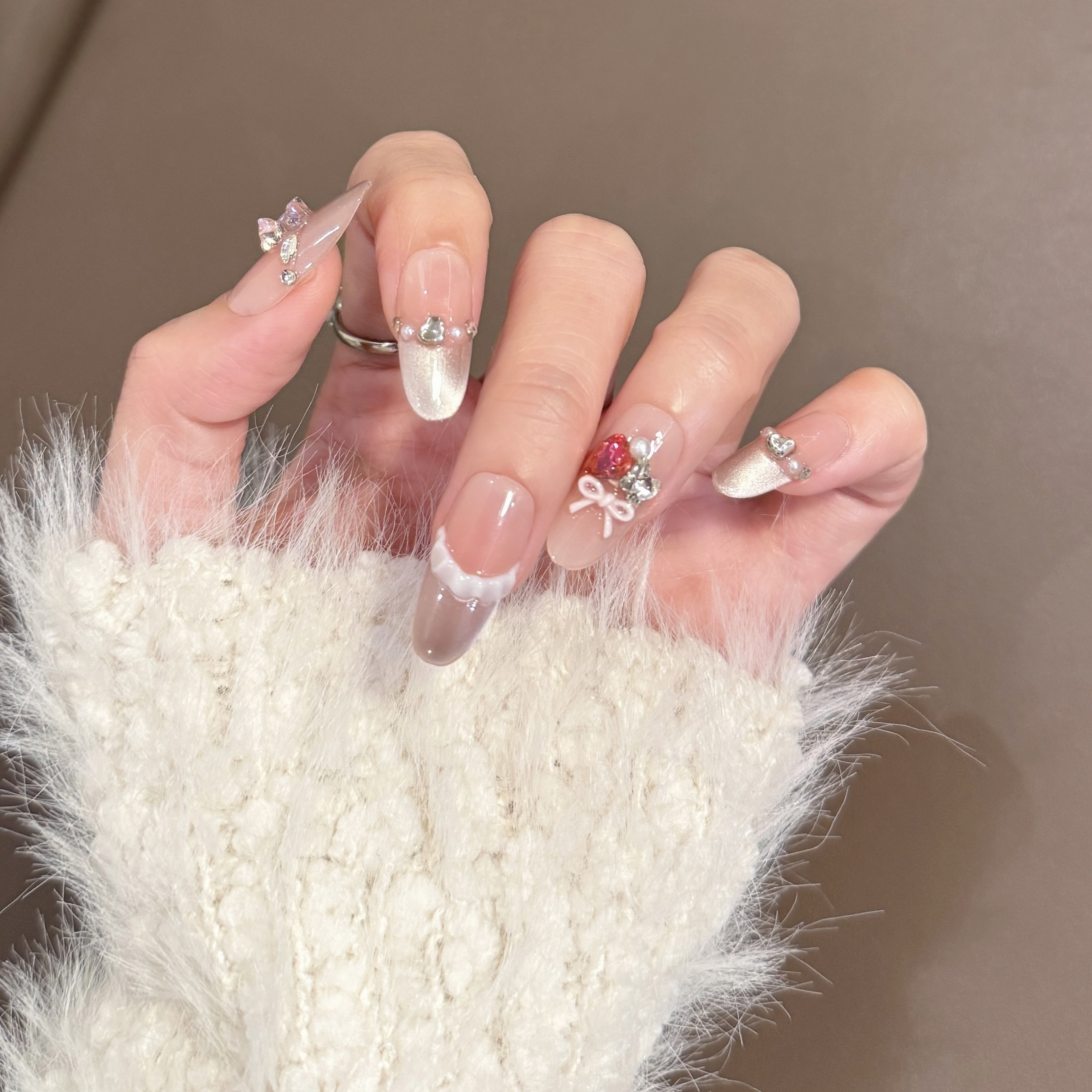 【柏林小熊A143】纯手工穿戴美甲