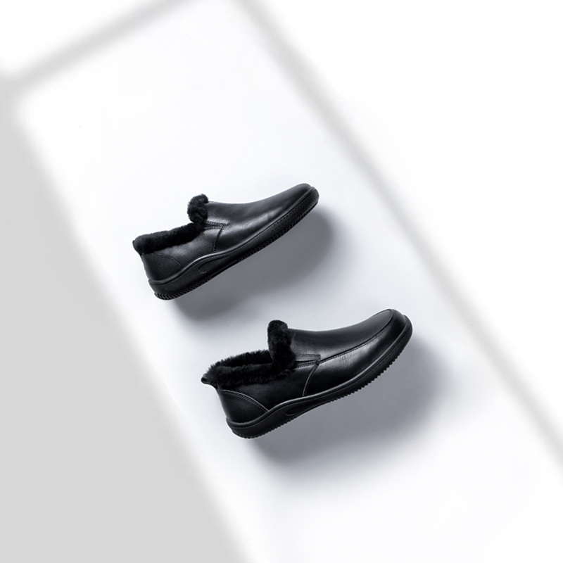 悦朵时尚百搭简单款男女同款羊毛鞋