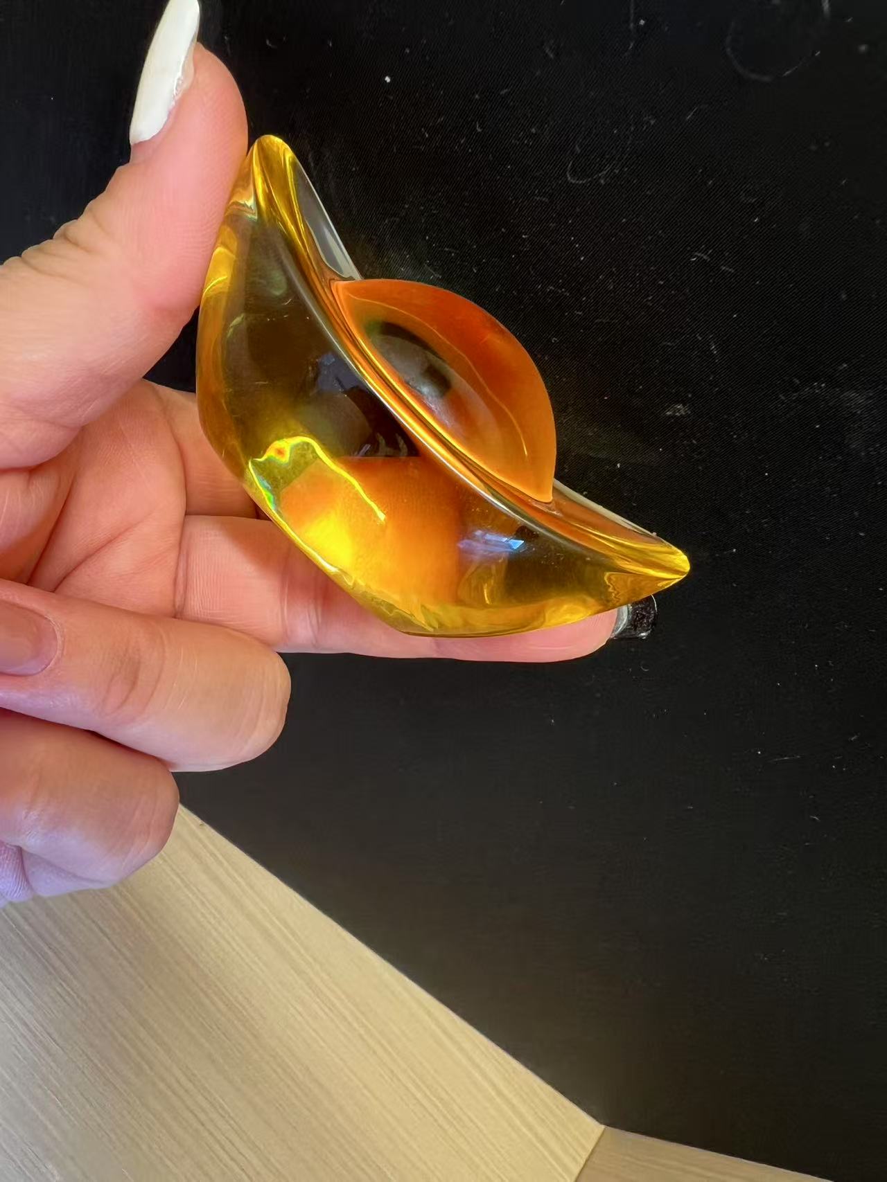 丹茗直发-吉祥元宝琉璃  家居摆件 