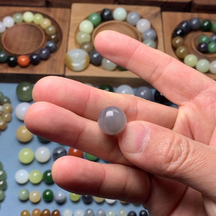 和田玉卡14烟紫未镶嵌Y*H