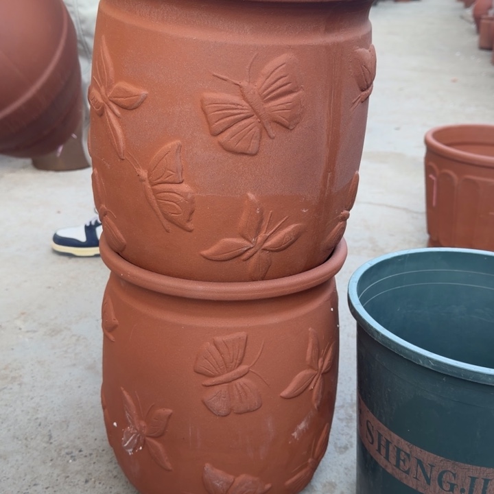 花盆紫砂口25高30宜兴紫砂 