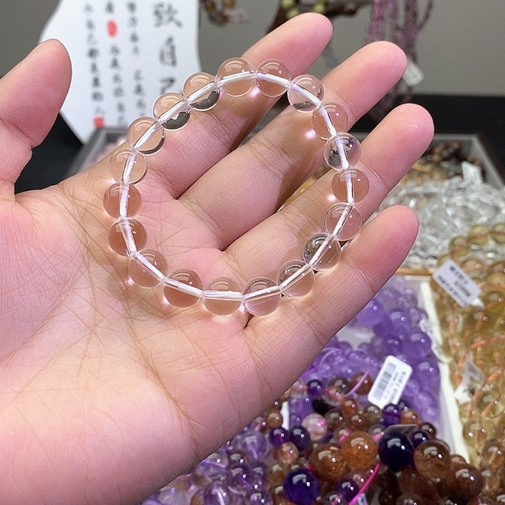 水晶手链未镶嵌白水晶10