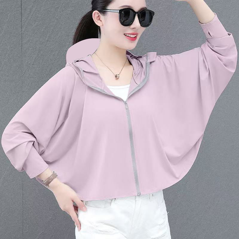 防晒衣女夏季2025新款大帽檐冰丝外套轻薄防紫外线斗篷开车防晒服
