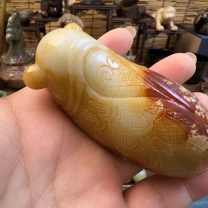 和田玉（糖玉）未镶嵌车挂