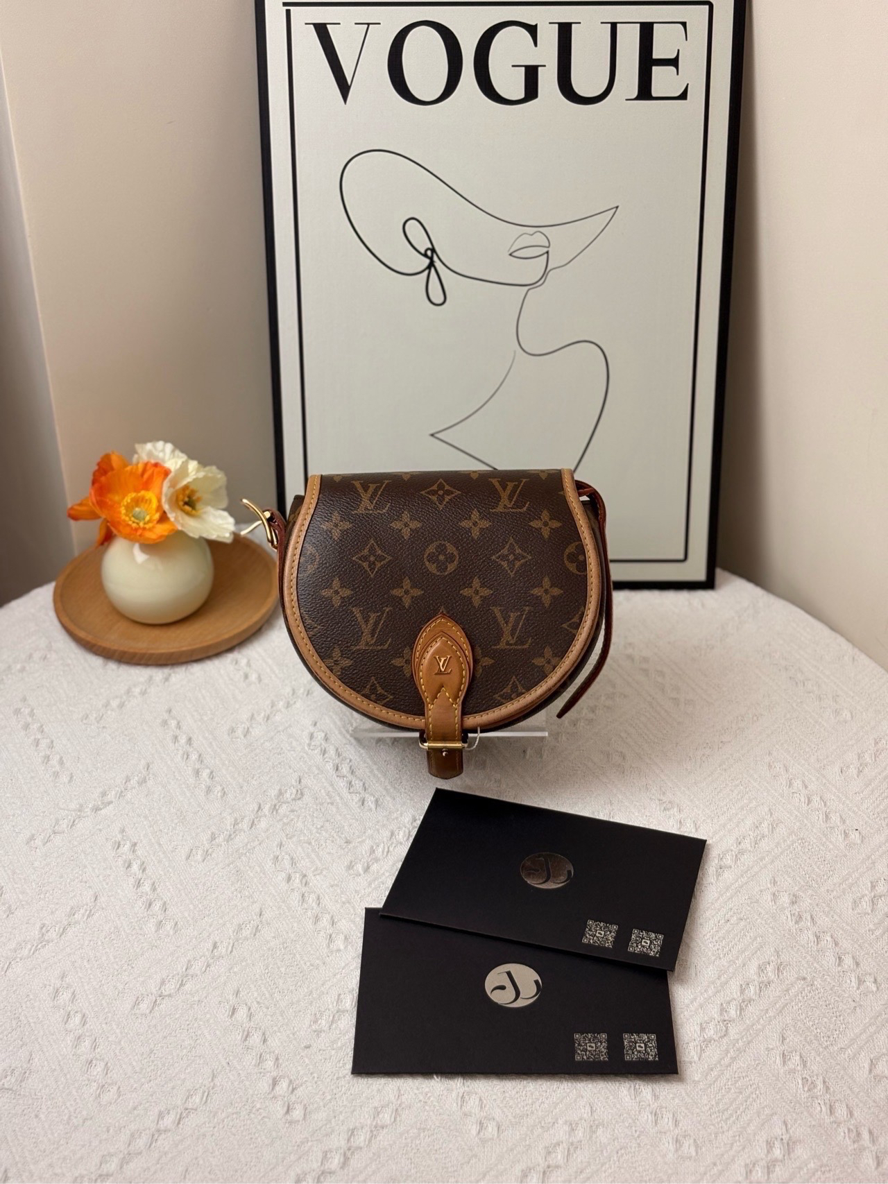 95新 LV 马鞍包 老花 19年/JW5808