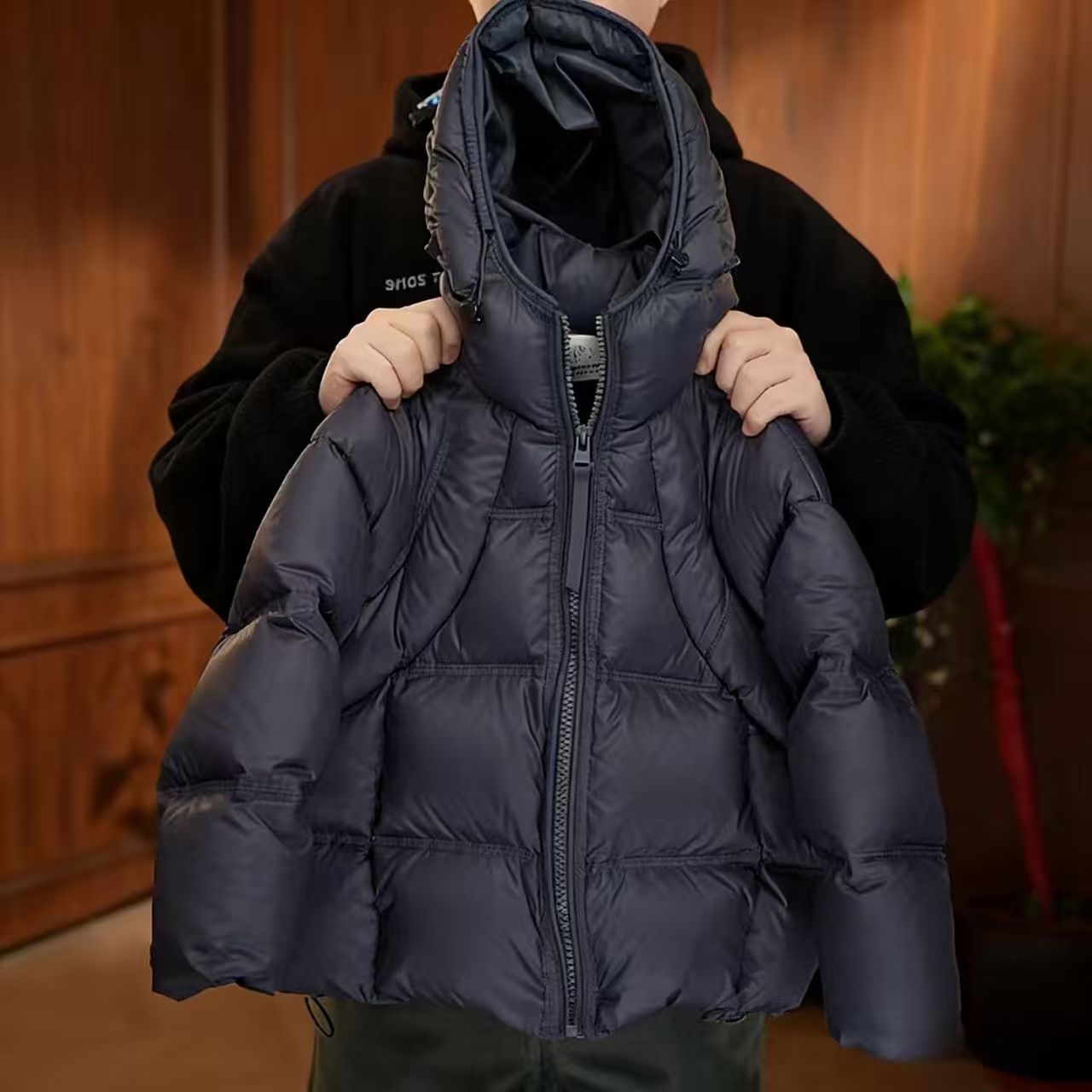 【叁三】2025现货冬季休闲宽松新款连帽设计师时尚极寒系列羽绒服