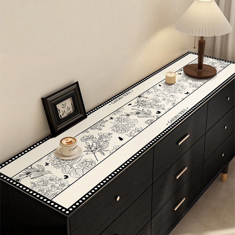 轻奢简约风鞋柜台面垫子防水防油防烫适用于玄关餐边柜等