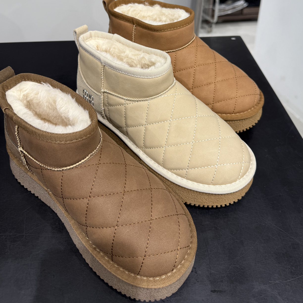 「雯姐家」2025新款雪地靴女加绒加厚棉鞋冬季防滑保暖短筒靴厚底