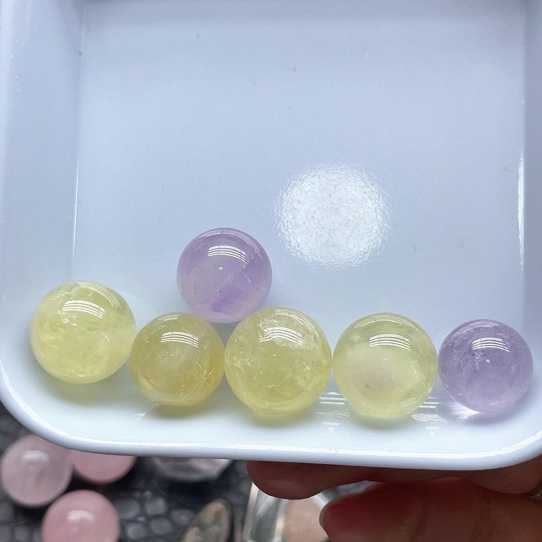 水晶未镶嵌珠宝半成品53黄水晶单株