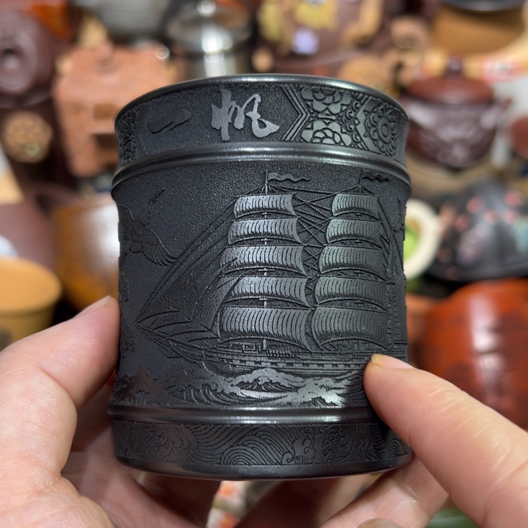 茶杯紫砂宜兴紫砂主人杯