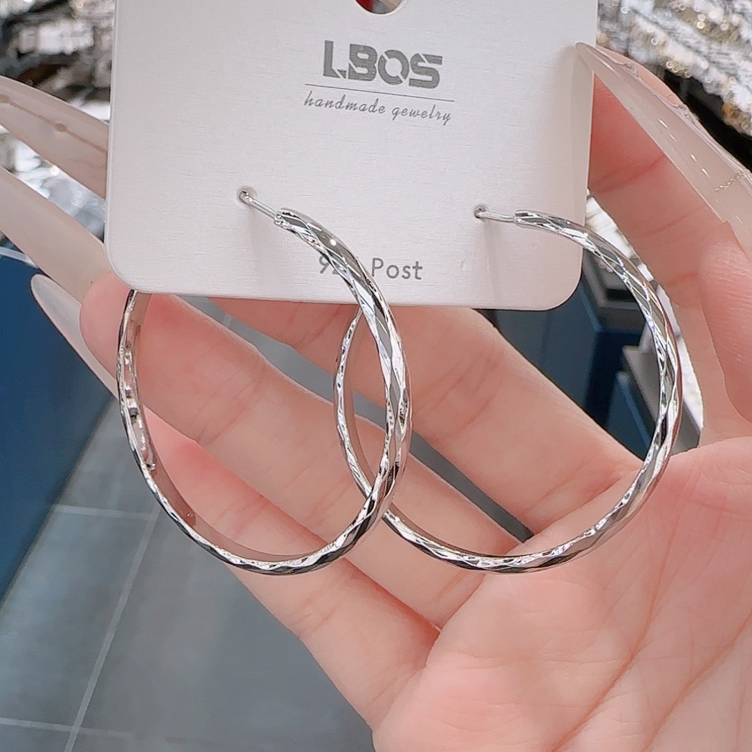 锆石铜合金925银耳环